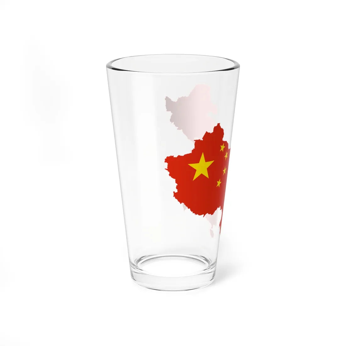 Flag-map of the Greater Peoples Republic of China (China) Pint Glass 16oz - Go Mug Yourself