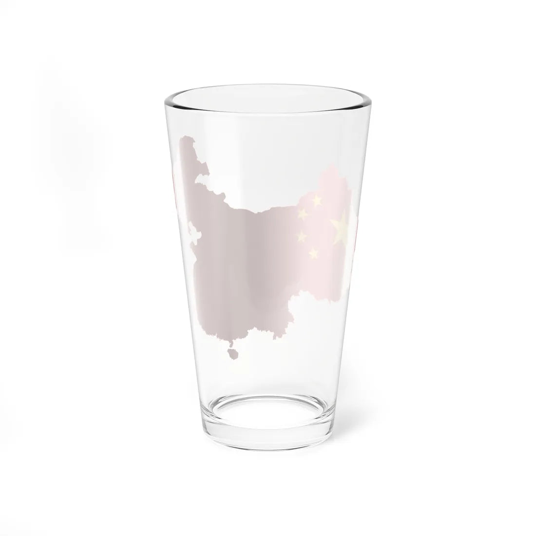 Flag-map of the Greater Peoples Republic of China (China) Pint Glass 16oz - Go Mug Yourself