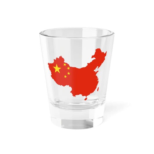 Flag-map of the Greater Peoples Republic of China (China) Shot Glass 1.5oz 1.5oz - Go Mug Yourself