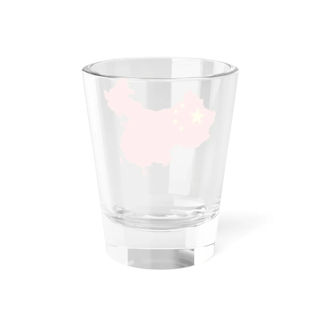 Flag-map of the Greater Peoples Republic of China (China) Shot Glass 1.5oz - Go Mug Yourself