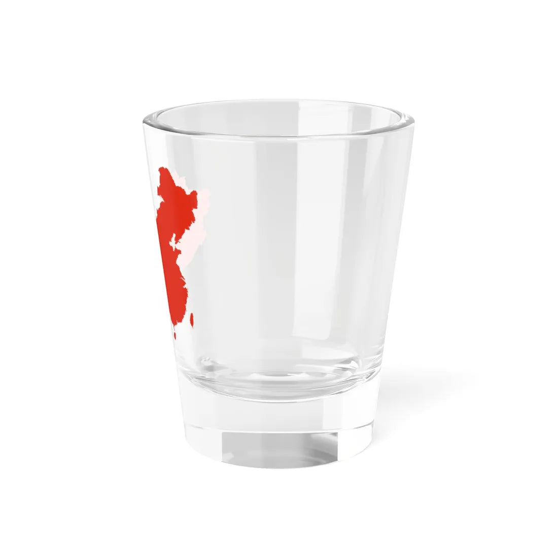 Flag-map of the Greater Peoples Republic of China (China) Shot Glass 1.5oz - Go Mug Yourself