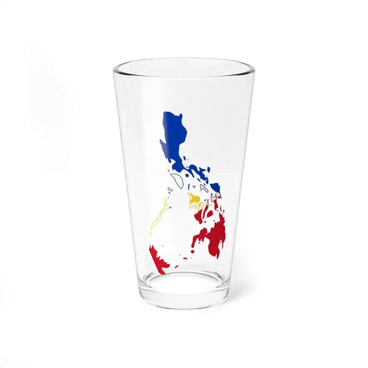 Flag-map of the Greater Philippines (Philippines) Pint Glass 16oz 16oz - Go Mug Yourself
