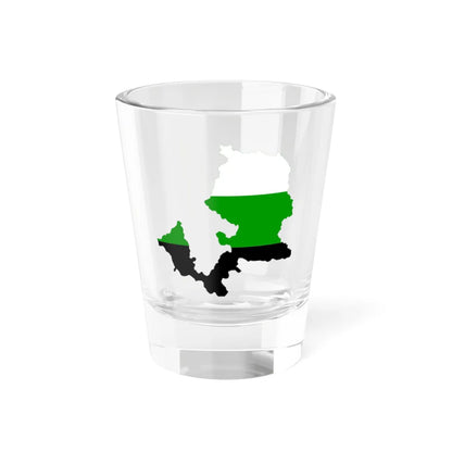 Flag-map of the Greater Ural Republic (Russia) Shot Glass 1.5oz 1.5oz - Go Mug Yourself