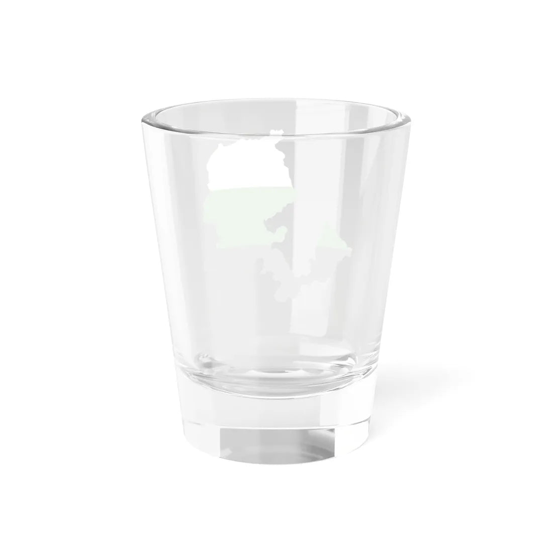 Flag-map of the Greater Ural Republic (Russia) Shot Glass 1.5oz - Go Mug Yourself