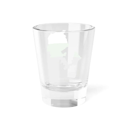 Flag-map of the Greater Ural Republic (Russia) Shot Glass 1.5oz - Go Mug Yourself