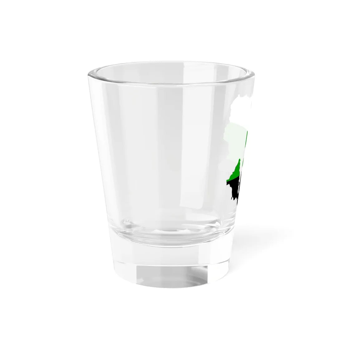Flag-map of the Greater Ural Republic (Russia) Shot Glass 1.5oz - Go Mug Yourself