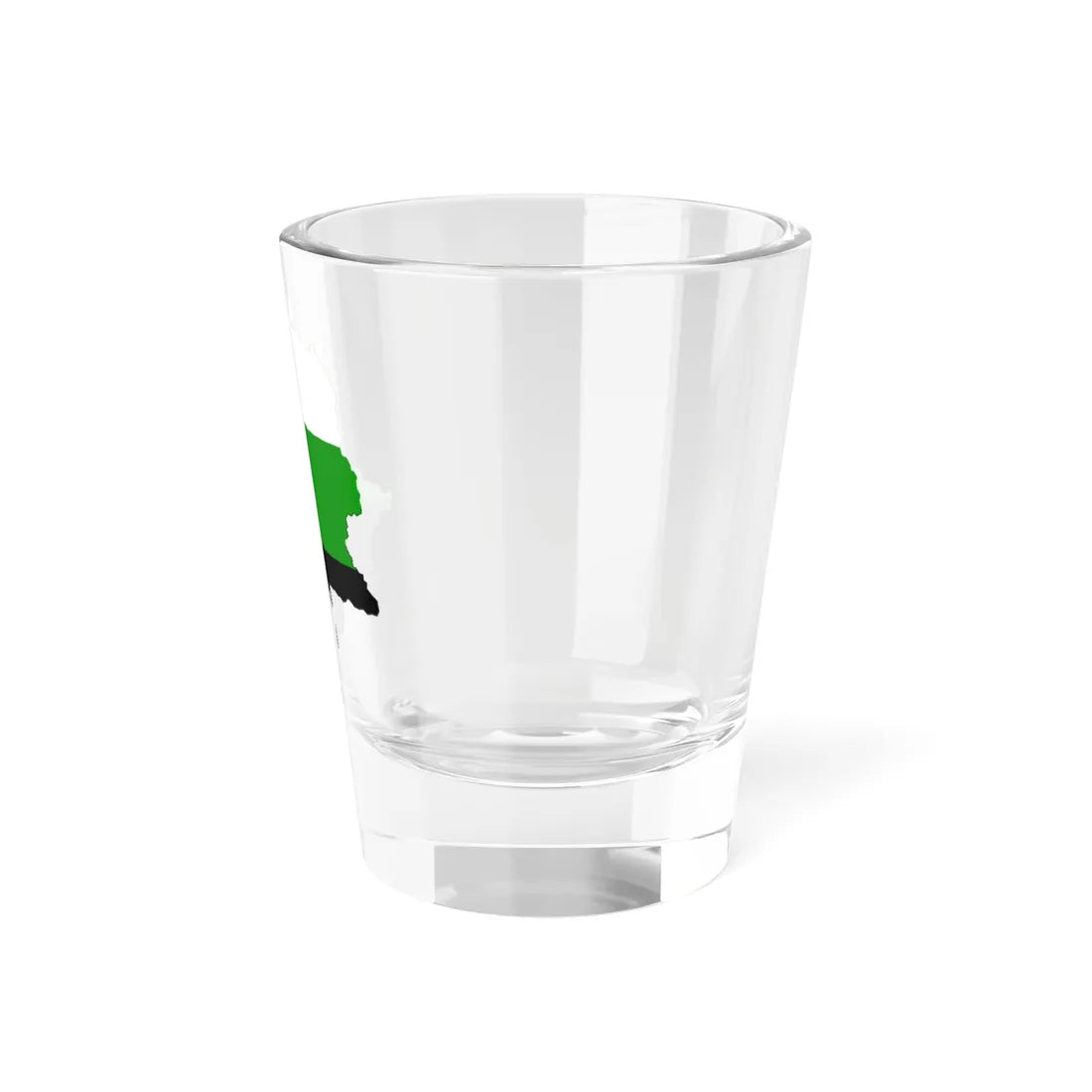 Flag-map of the Greater Ural Republic (Russia) Shot Glass 1.5oz - Go Mug Yourself