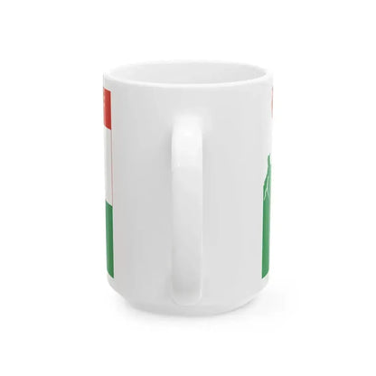 Flag map of the Italian Front (Italy) White Coffee Mug - Go Mug Yourself