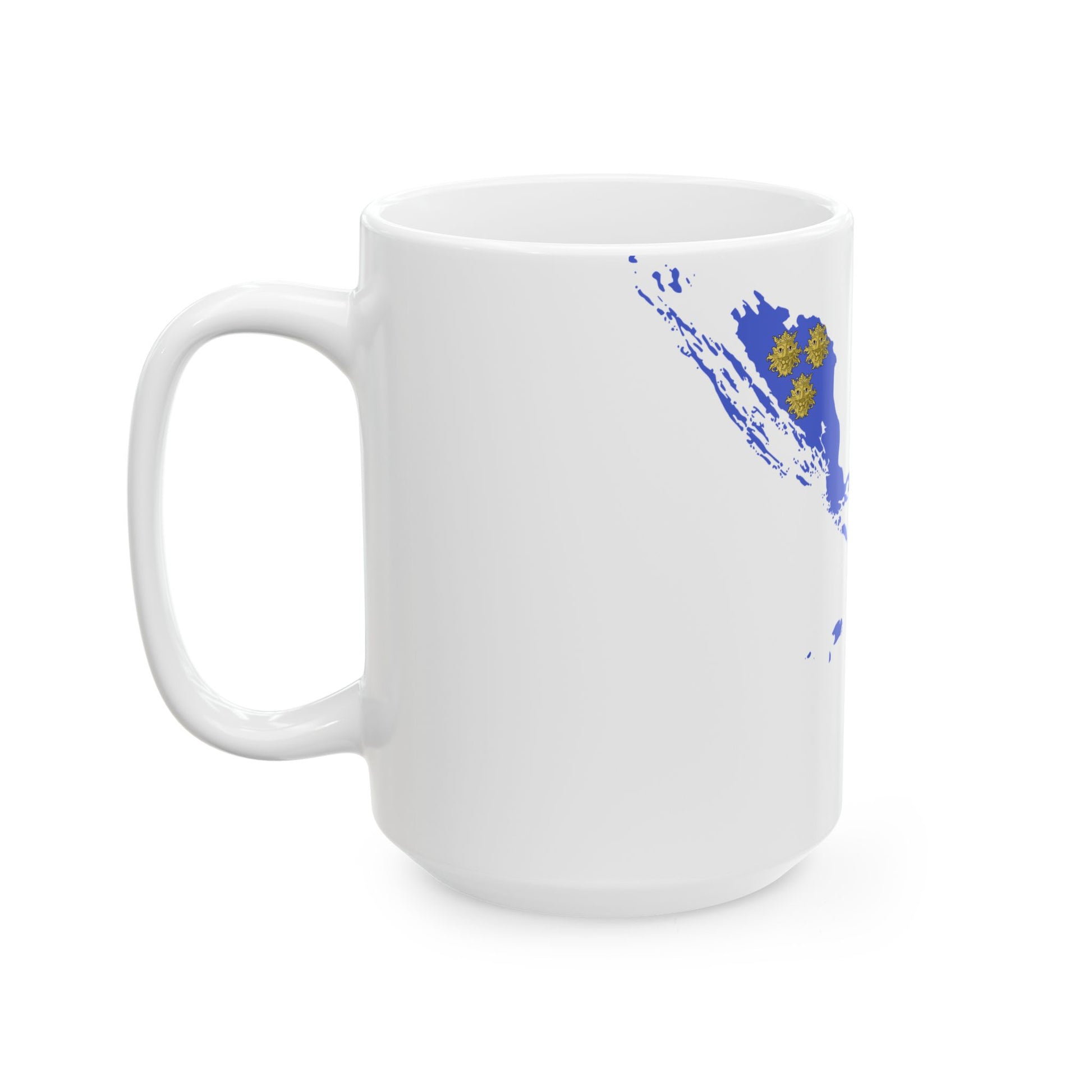 Flag map of the Italian governate of Dalmatia 1941-1943 (Croatia) White Coffee Mug-Go Mug Yourself