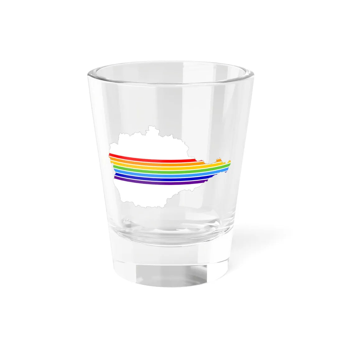 Flag-map of the Jewish Autonomous Oblast (Russia) Shot Glass 1.5oz 1.5oz - Go Mug Yourself