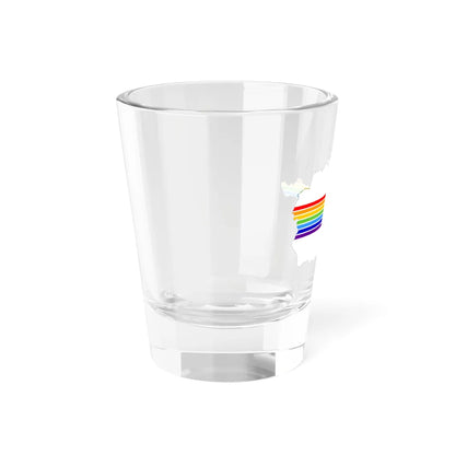 Flag-map of the Jewish Autonomous Oblast (Russia) Shot Glass 1.5oz - Go Mug Yourself