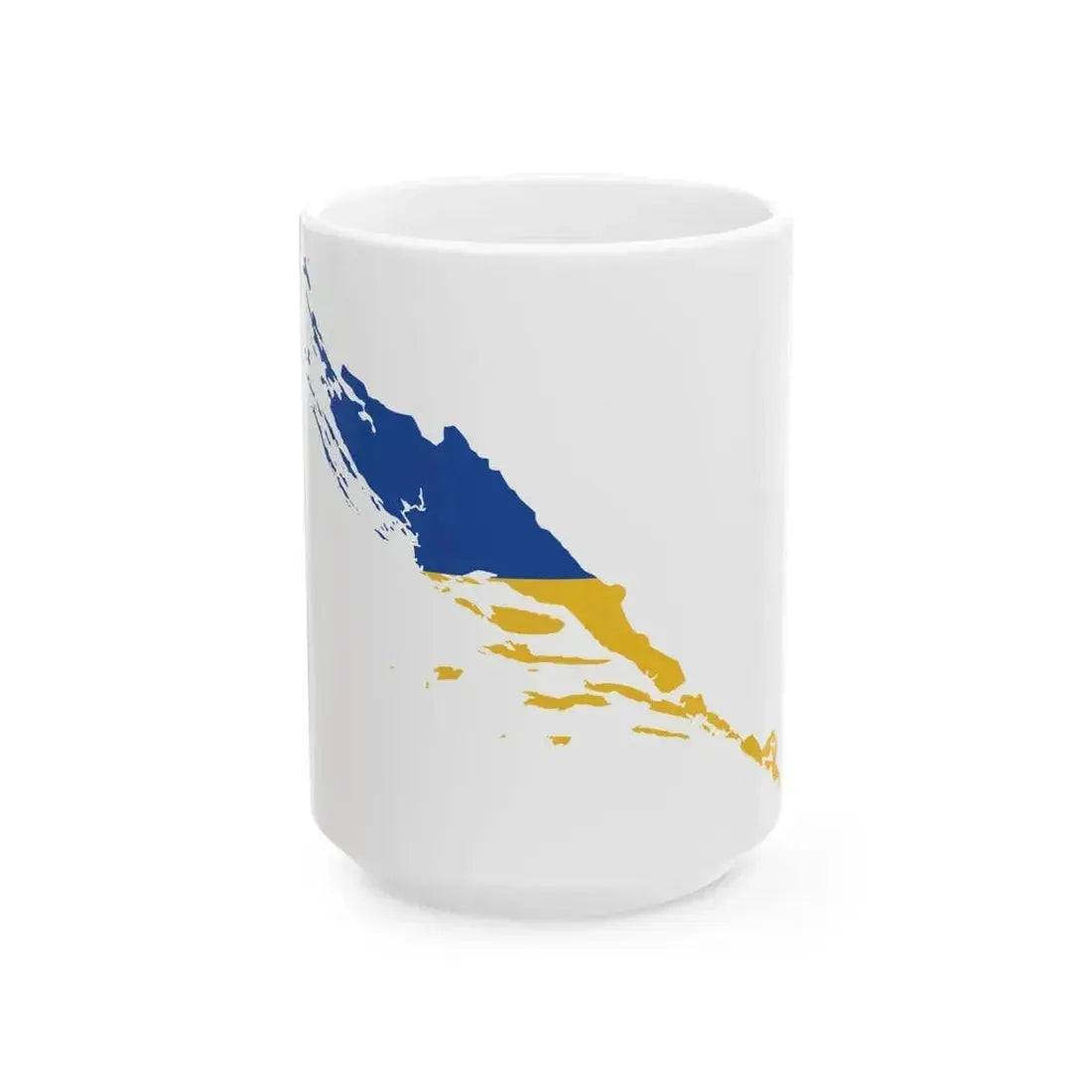 Flag map of the Kingdom of Dalmatia (Croatia) White Coffee Mug 15oz - Go Mug Yourself