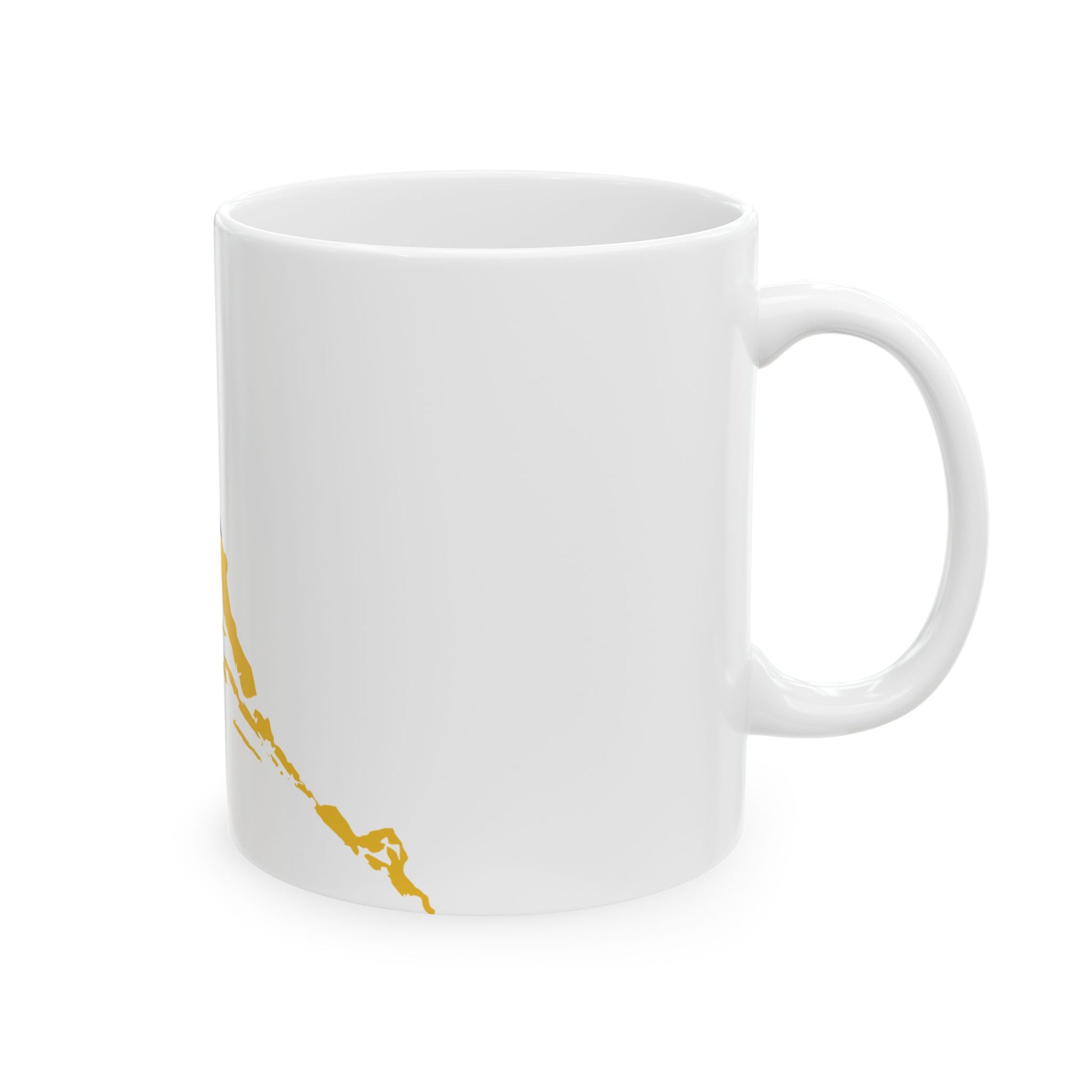 Flag map of the Kingdom of Dalmatia (Croatia) White Coffee Mug-Go Mug Yourself