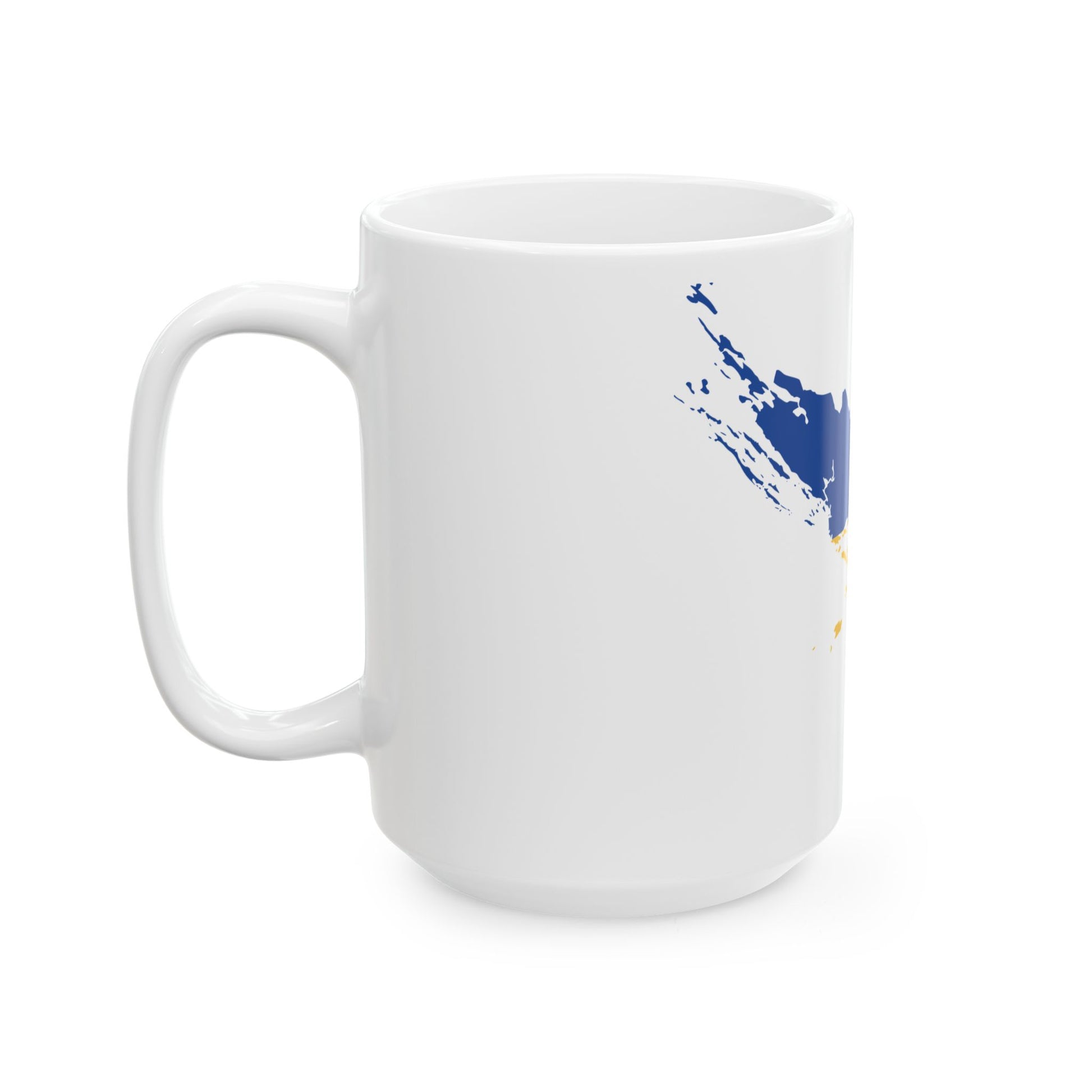 Flag map of the Kingdom of Dalmatia (Croatia) White Coffee Mug-Go Mug Yourself