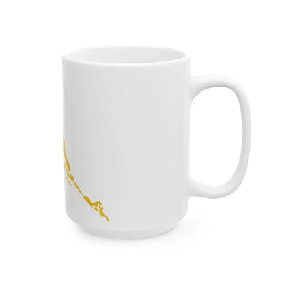 Flag map of the Kingdom of Dalmatia (Croatia) White Coffee Mug - Go Mug Yourself