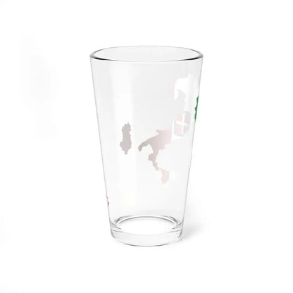 Flag map of the Kingdom of Italy 1940 (Italy) Pint Glass 16oz - Go Mug Yourself