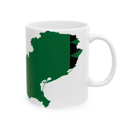 Flag map of the Kingdom of Lombardy-Venetia (Italy) White Coffee Mug - Go Mug Yourself