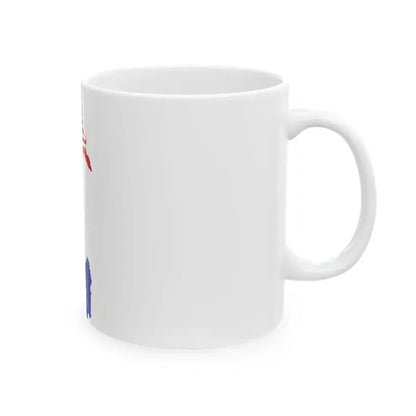 Flag map of the Kingdom of Sardinia 1815-1848 (Italy) White Coffee Mug - Go Mug Yourself