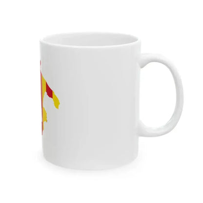 Flag map of the Kingdom of Sicily (Italy) White Coffee Mug - Go Mug Yourself