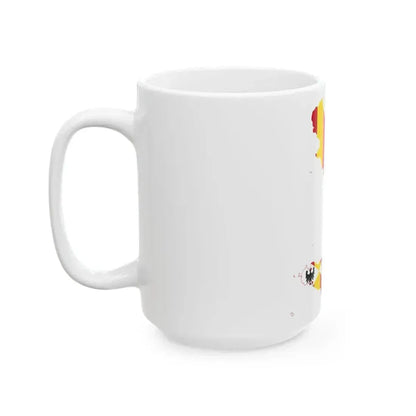 Flag map of the Kingdom of Sicily (Italy) White Coffee Mug - Go Mug Yourself