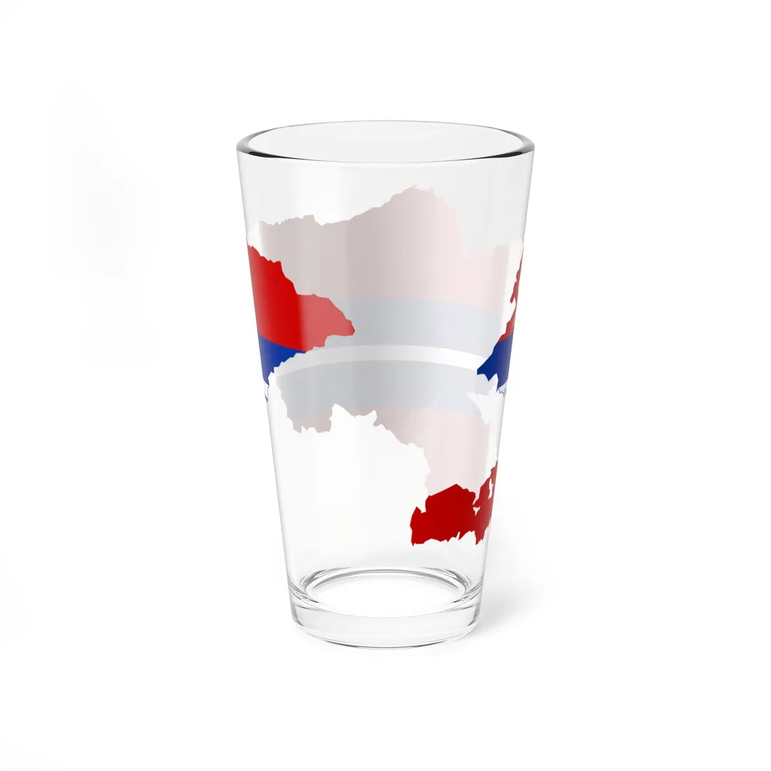 Flag map of the Kirghiz SSR 1952-1991 Flag map of Kyrgyzstan 19911992 (Kyrgyzstan) Pint Glass 16oz - Go Mug Yourself