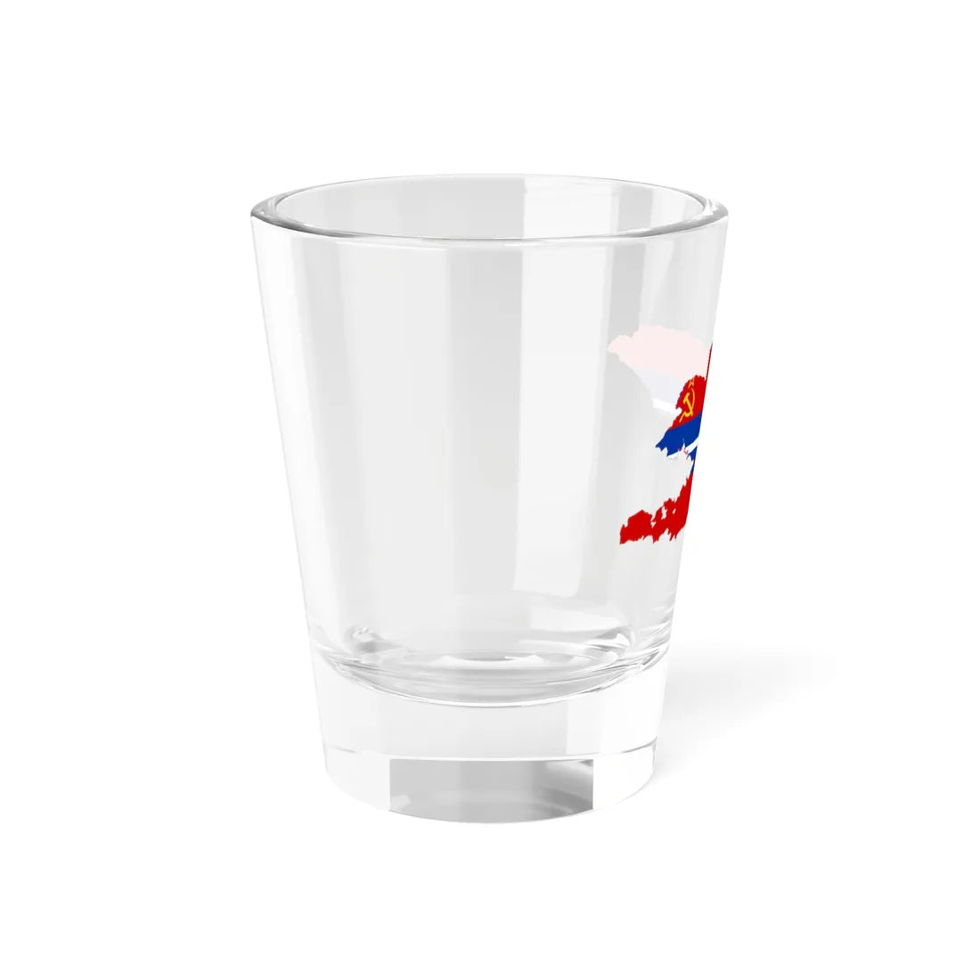 Flag map of the Kirghiz SSR 1952-1991 Flag map of Kyrgyzstan 19911992 (Kyrgyzstan) Shot Glass 1.5oz - Go Mug Yourself