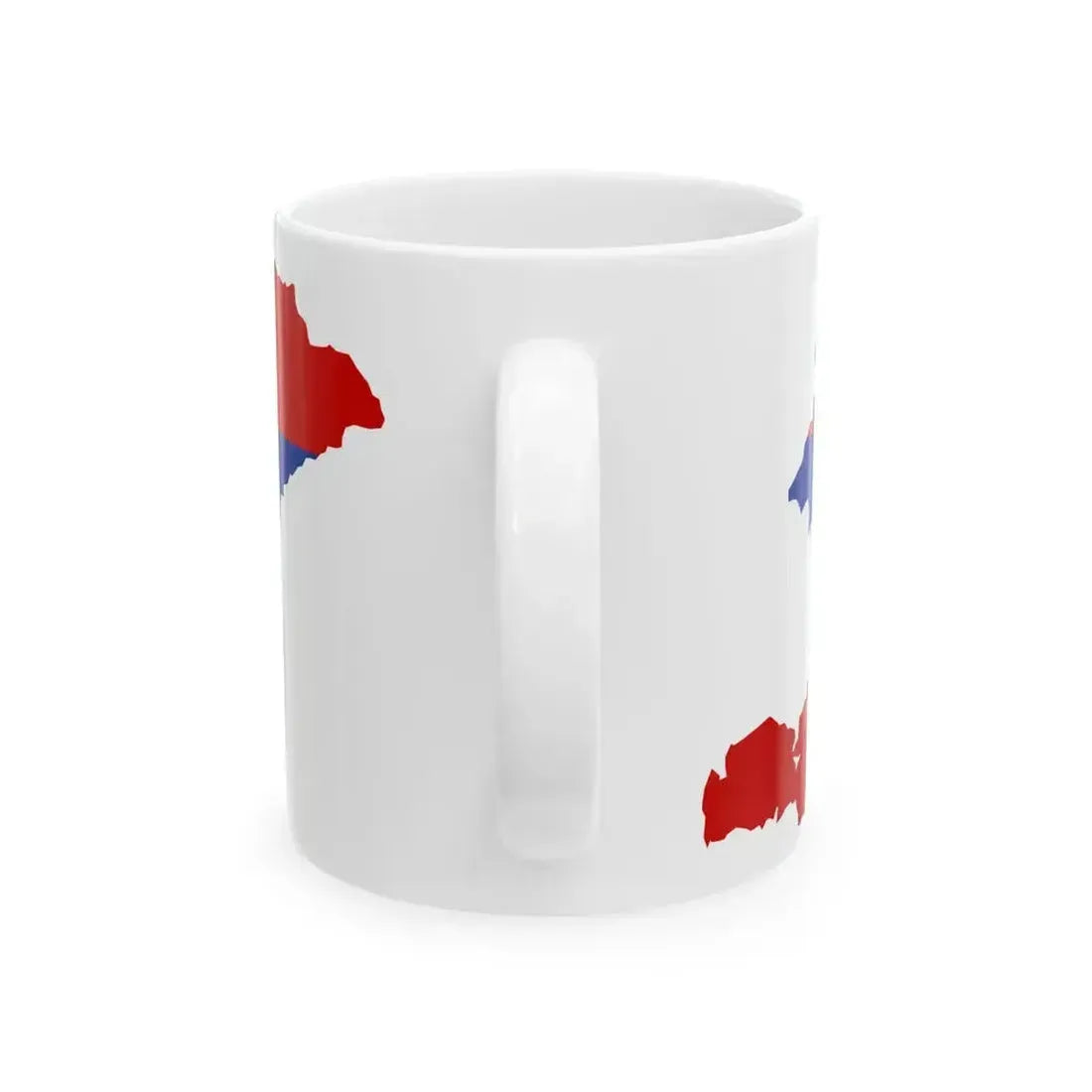 Flag map of the Kirghiz SSR 1952-1991 Flag map of Kyrgyzstan 19911992 (Kyrgyzstan) White Coffee Mug - Go Mug Yourself