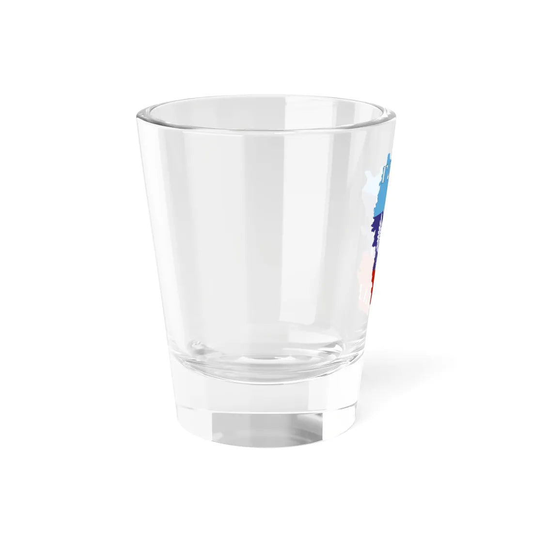 Flag-map of the Lugansk Peoples Republic LPR 2014 May-November (Ukraine) Shot Glass 1.5oz - Go Mug Yourself