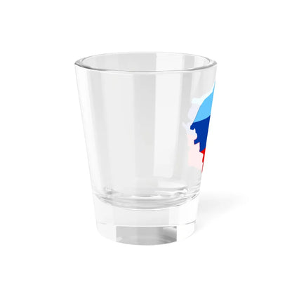 Flag-map of the Lugansk Peoples Republic LPR de facto (Ukraine) Shot Glass 1.5oz - Go Mug Yourself