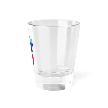 Flag-map of the Lugansk Peoples Republic LPR (Ukraine) Shot Glass 1.5oz - Go Mug Yourself