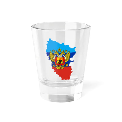 Flag-map of the Lugansk Peoples Republic (Ukraine) Shot Glass 1.5oz 1.5oz - Go Mug Yourself