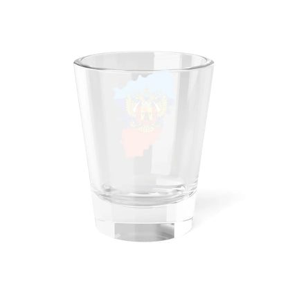 Flag-map of the Lugansk Peoples Republic (Ukraine) Shot Glass 1.5oz - Go Mug Yourself