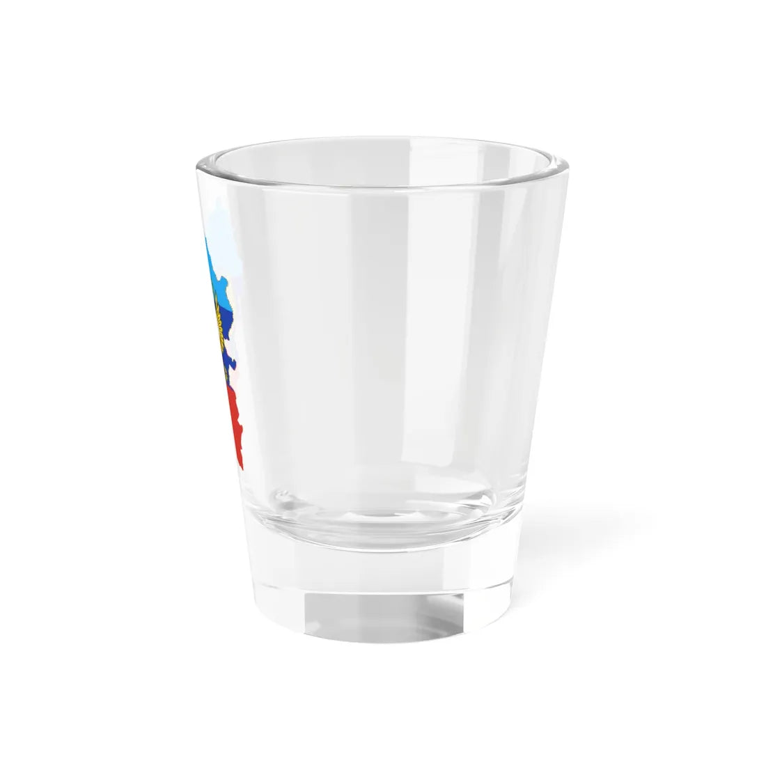 Flag-map of the Lugansk Peoples Republic (Ukraine) Shot Glass 1.5oz - Go Mug Yourself