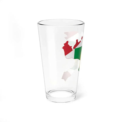 Flag map of the Napoleonic Kingdom of Italy (Italy) Pint Glass 16oz - Go Mug Yourself