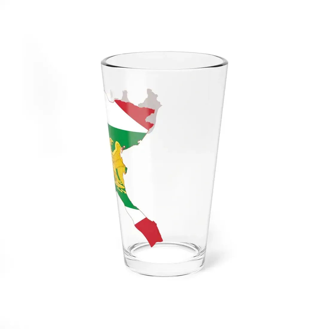 Flag map of the Napoleonic Kingdom of Italy (Italy) Pint Glass 16oz - Go Mug Yourself