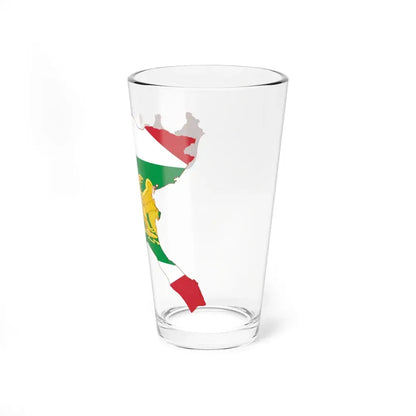 Flag map of the Napoleonic Kingdom of Italy (Italy) Pint Glass 16oz - Go Mug Yourself
