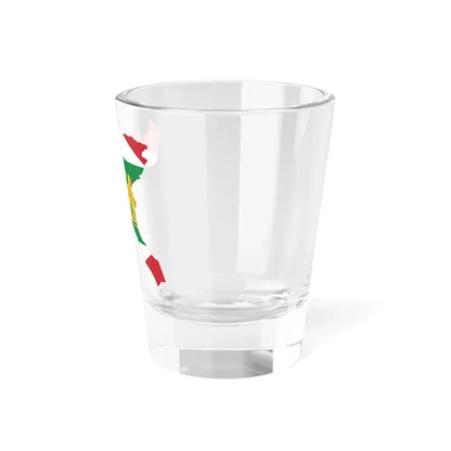 Flag map of the Napoleonic Kingdom of Italy (Italy) Shot Glass 1.5oz - Go Mug Yourself