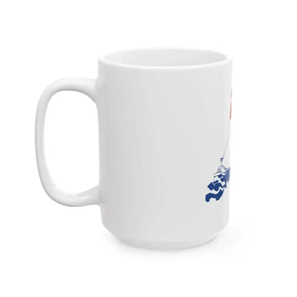 Flag-map of the Netherlands (Netherlands) White Coffee Mug - Go Mug Yourself