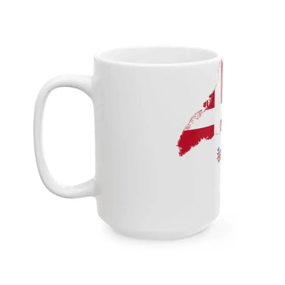 Flag map of the Nordic countries (Denmark) White Coffee Mug - Go Mug Yourself
