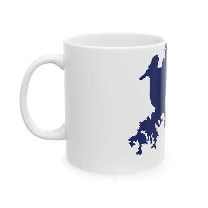 Flag Map of the Panama Canal Zone 1903-1979 (Panama) White Coffee Mug - Go Mug Yourself
