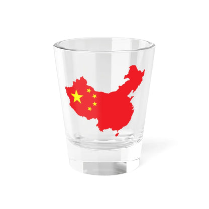 Flag-map of the Peoples Republic of China (China) Shot Glass 1.5oz 1.5oz - Go Mug Yourself
