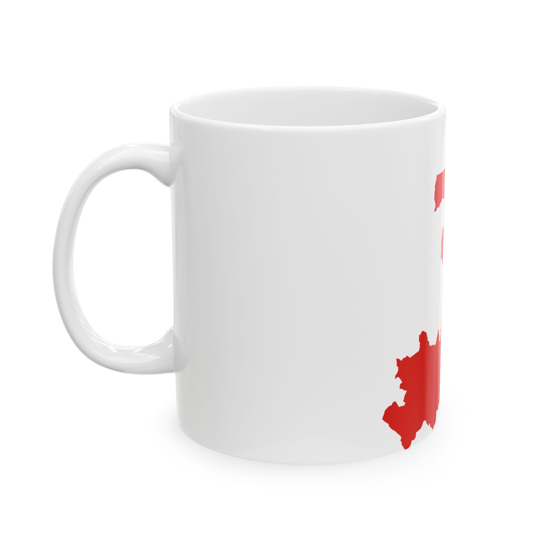 Flag map of the Peoples Republic of the Congo (Congo) White Coffee Mug-Go Mug Yourself