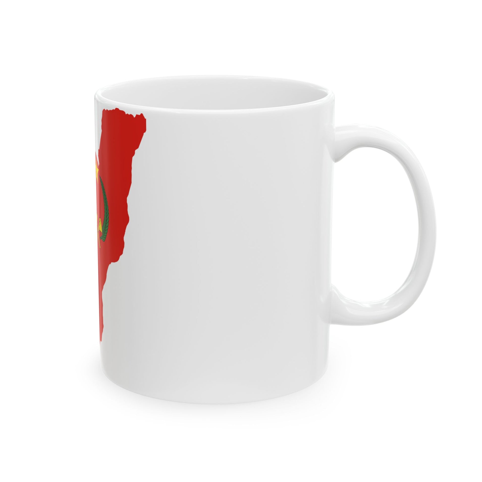 Flag map of the Peoples Republic of the Congo (Congo) White Coffee Mug-Go Mug Yourself