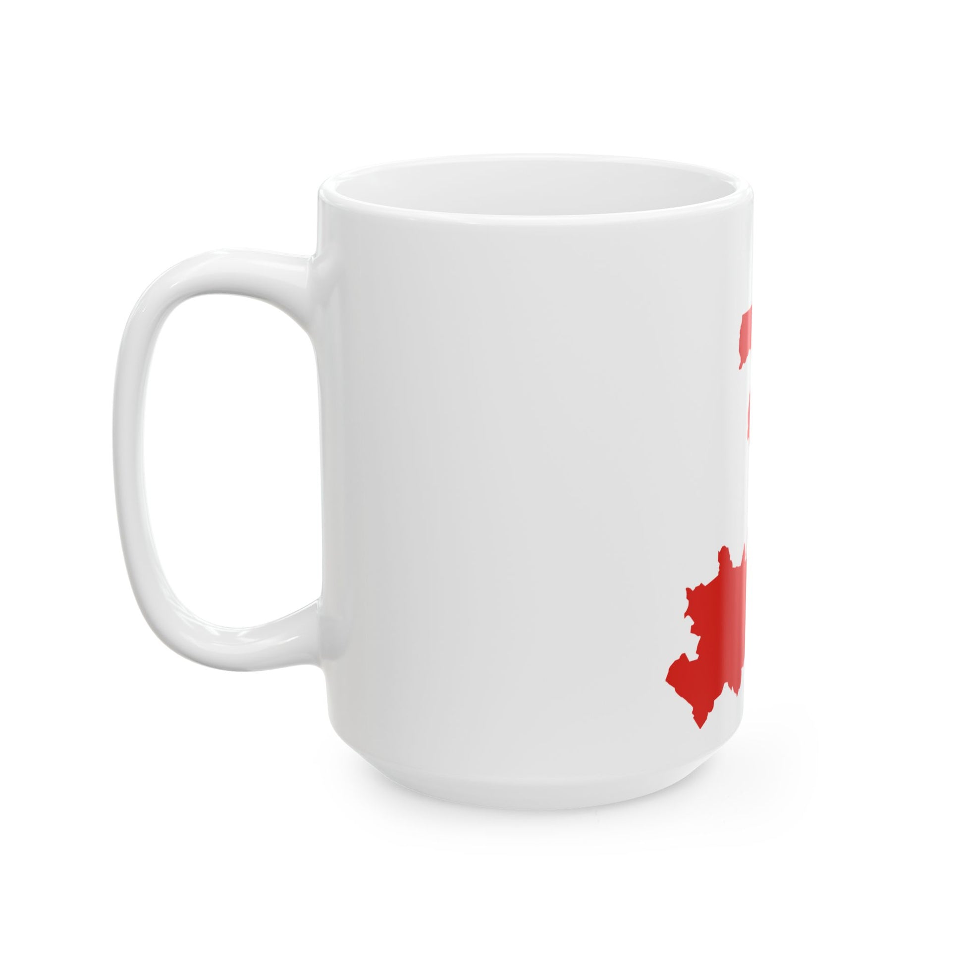 Flag map of the Peoples Republic of the Congo (Congo) White Coffee Mug-Go Mug Yourself