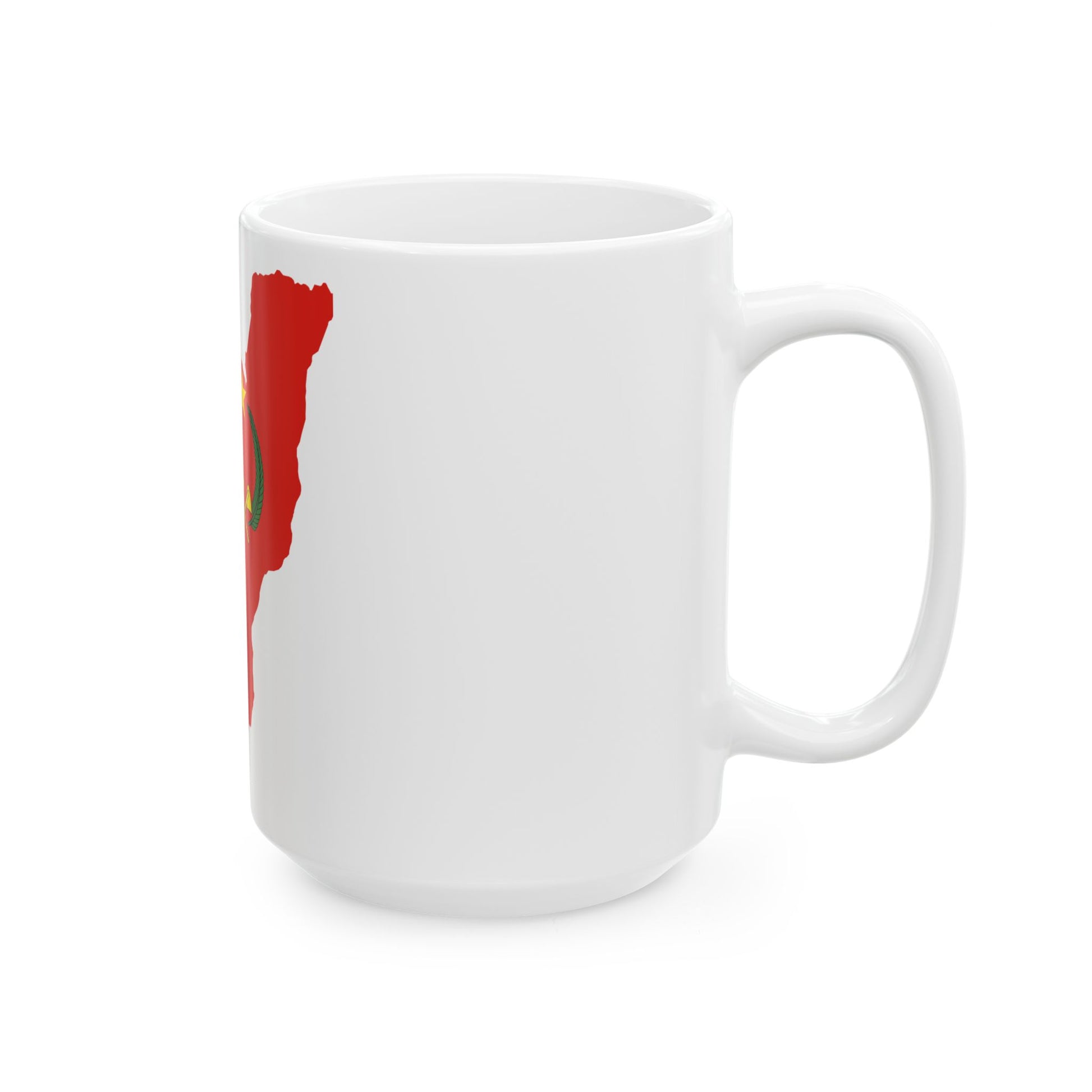 Flag map of the Peoples Republic of the Congo (Congo) White Coffee Mug-Go Mug Yourself