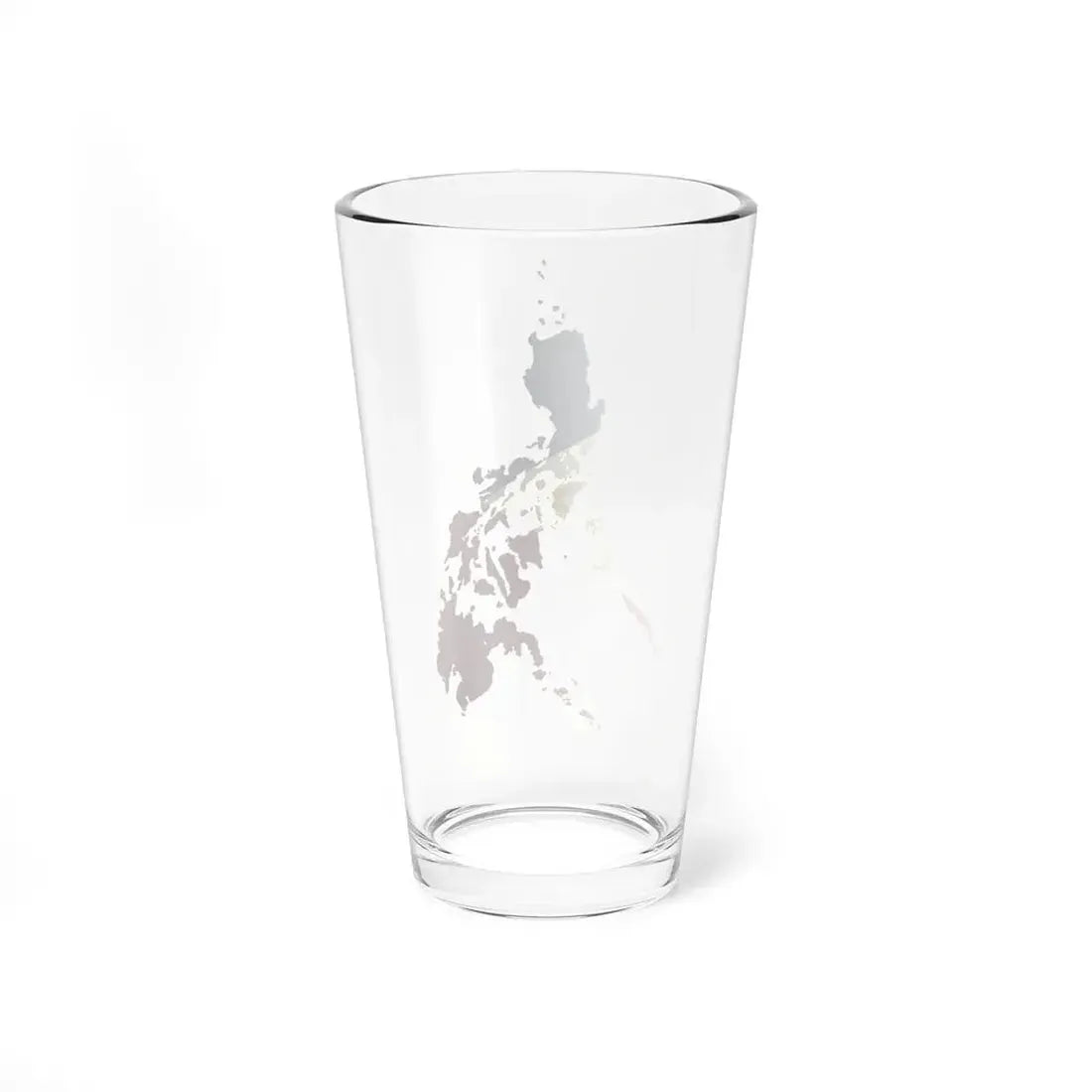 Flag map of the Philippines navy blue (Philippines) Pint Glass 16oz - Go Mug Yourself