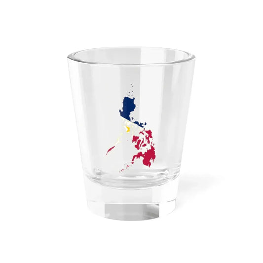 Flag map of the Philippines navy blue (Philippines) Shot Glass 1.5oz 1.5oz - Go Mug Yourself