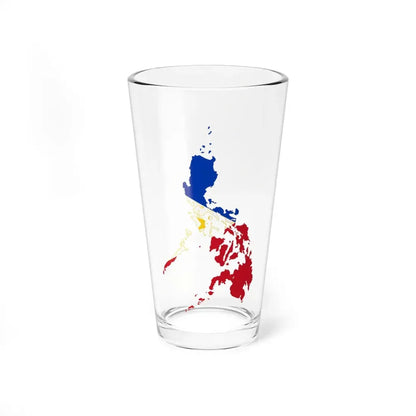 Flag map of the Philippines (Philippines) Pint Glass 16oz 16oz - Go Mug Yourself