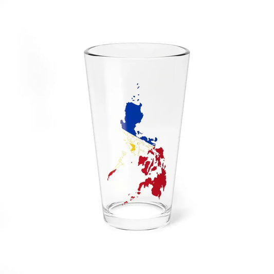 Flag map of the Philippines (Philippines) Pint Glass 16oz 16oz - Go Mug Yourself