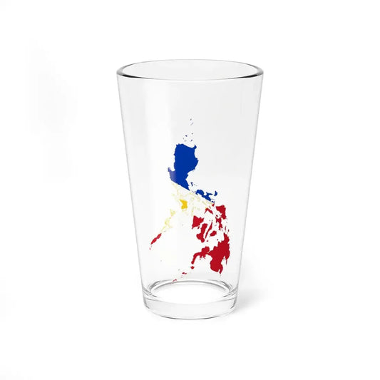 Flag-map of the Philippines  small islands (Philippines) Pint Glass 16oz 16oz - Go Mug Yourself